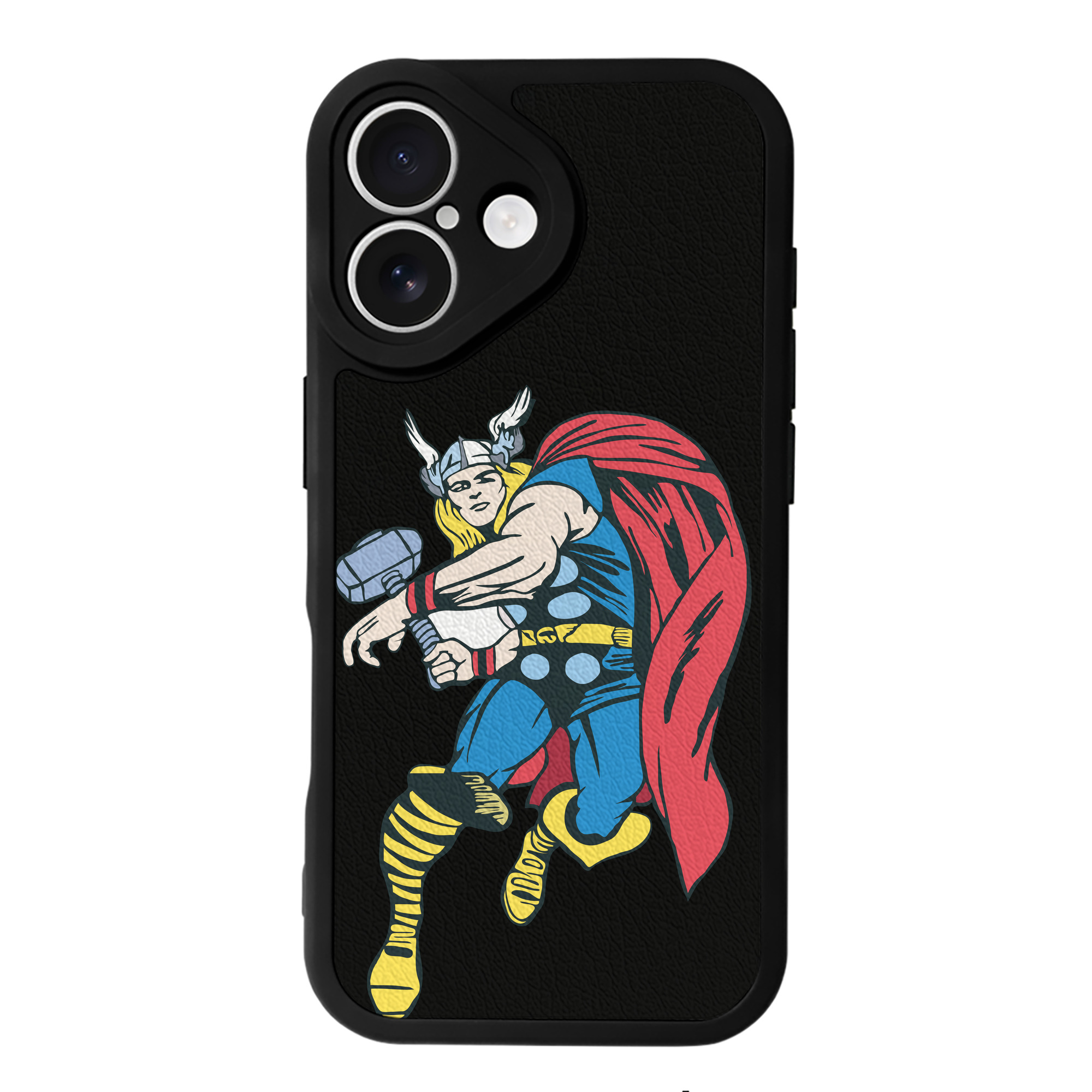 （画像用） アベンジャーズ The Avengers 【iPhone 16シリーズ対応】シリコンスマホケース（レザー調） 材質：シリコン